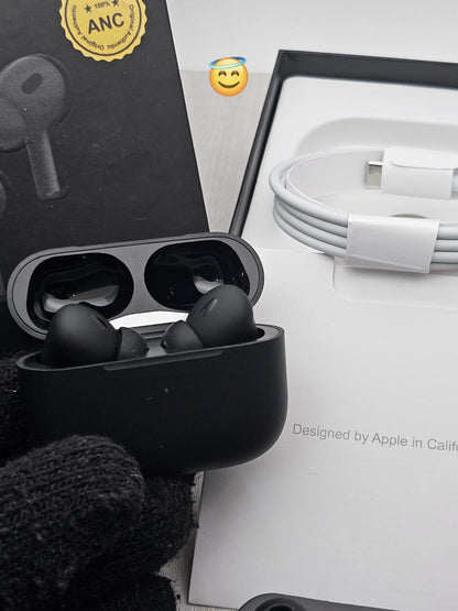 AIRPODS PRO 2 IN MATT BLACK QUALITY ♠