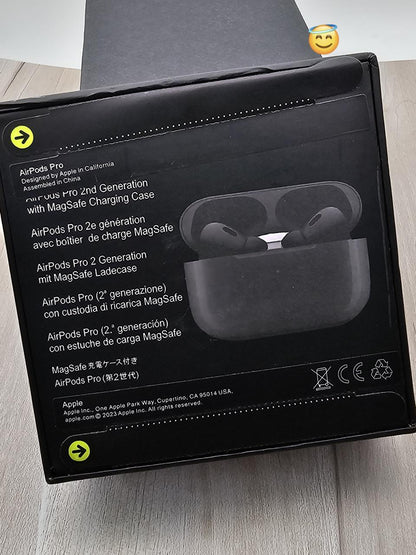 AIRPODS PRO 2 IN MATT BLACK QUALITY ♠