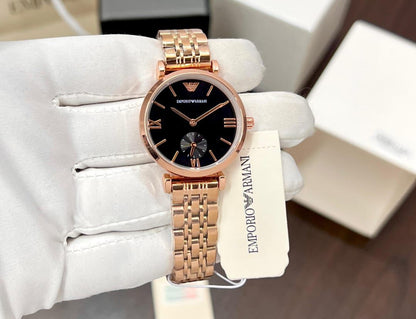 EMPORIO ARMANI GIANNI T-BAR ANALOG GREY DIAL WOMAN'S WATCH - AR1840