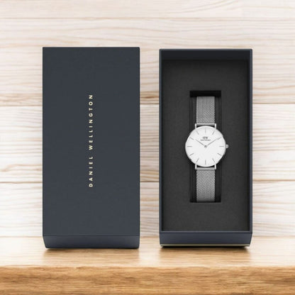 PETITE MELROSE - WOMEN'S MESH STRAP WATCH IN ROSE GOLD | DW WOMAN