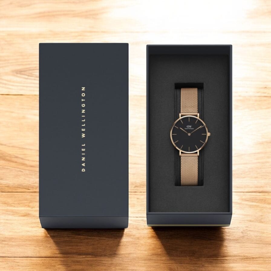 PETITE MELROSE - WOMEN'S MESH STRAP WATCH IN ROSE GOLD | DW WOMAN