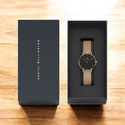 PETITE MELROSE - WOMEN'S MESH STRAP WATCH IN ROSE GOLD | DW WOMAN