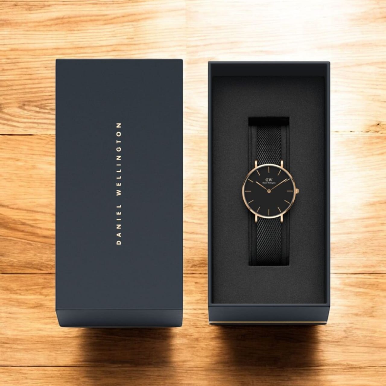 PETITE MELROSE - WOMEN'S MESH STRAP WATCH IN ROSE GOLD | DW WOMAN