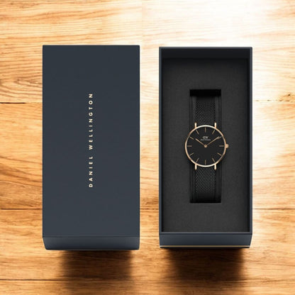 PETITE MELROSE - WOMEN'S MESH STRAP WATCH IN ROSE GOLD | DW WOMAN