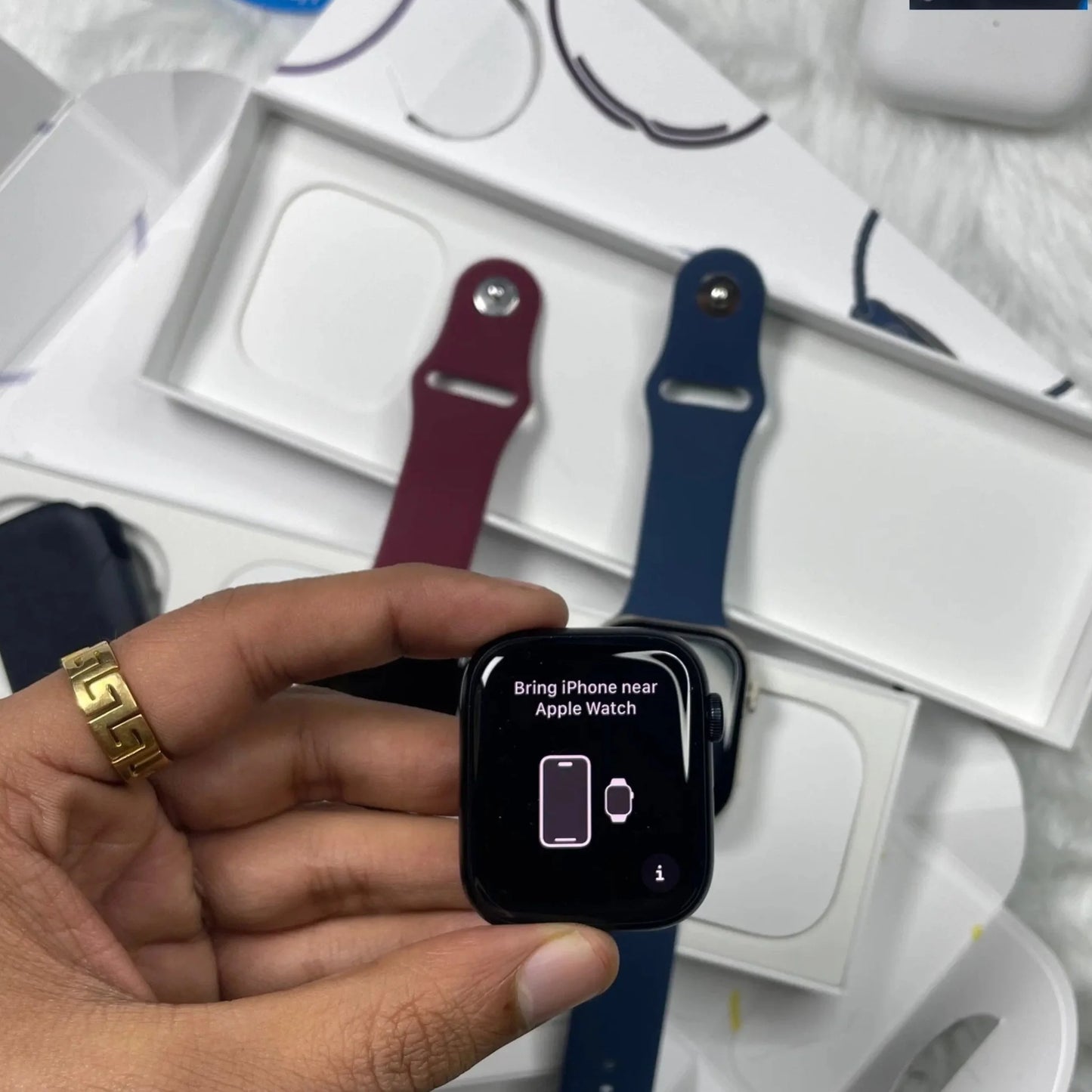 Nidman Smart Watch Series 9: Dubai Quality With Logo 45mm Fitness Tracker,SpO2, Water Resistant, Always On Display,- Extra Strap FREE Inside Box