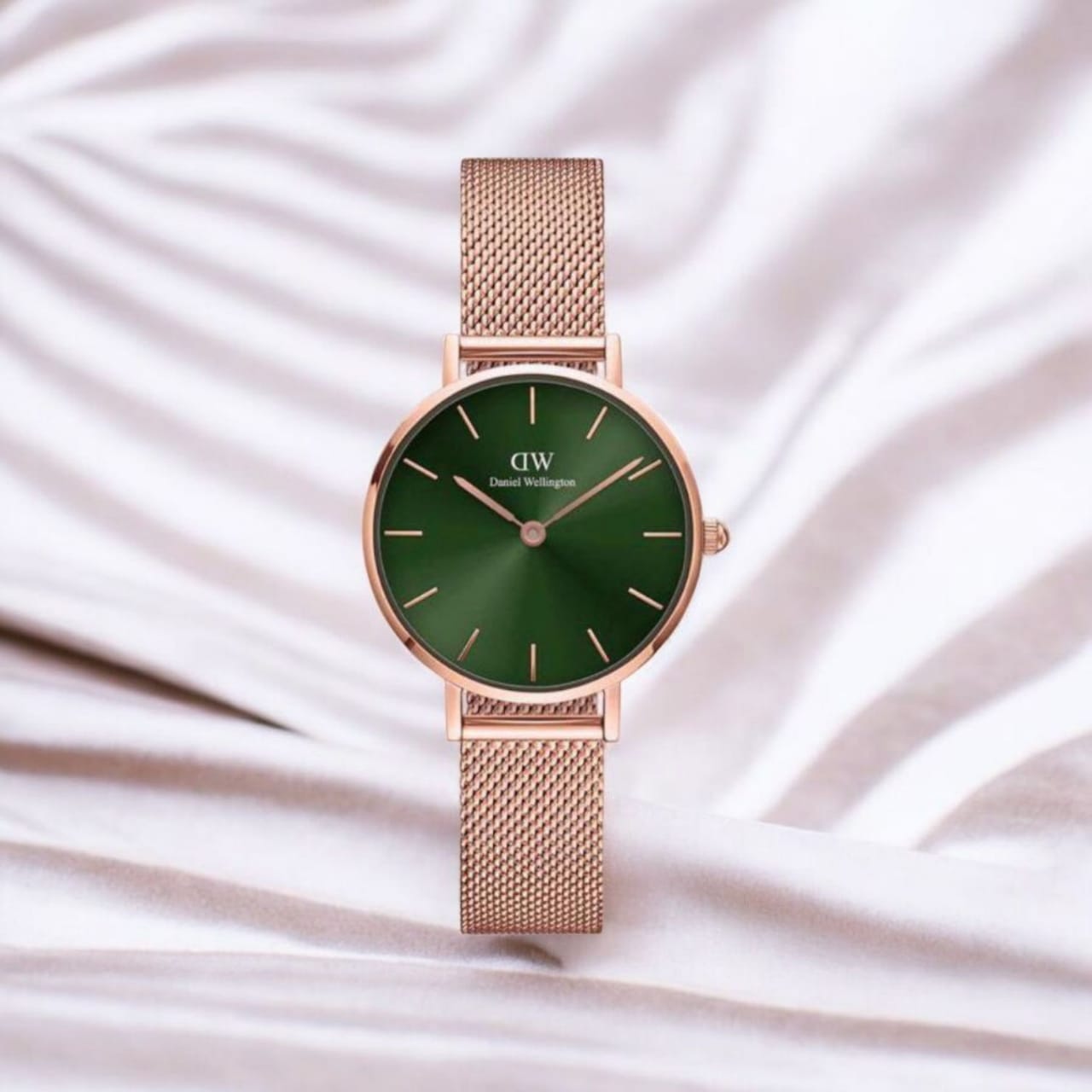 PETITE MELROSE - WOMEN'S MESH STRAP WATCH IN ROSE GOLD | DW WOMAN