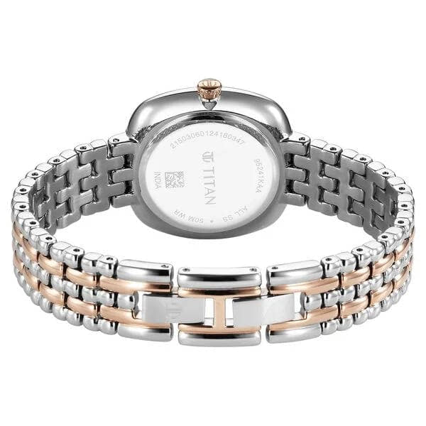 BUY ONLINE: TITAN WOMAN MOTHER OF PEARL WHITE WITH CHAIN WATCH