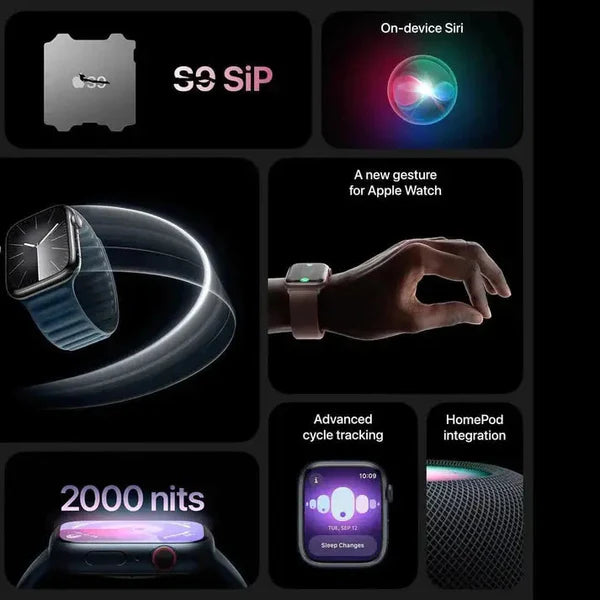 Nidman Smart Watch Series 9: Dubai Quality With Logo 45mm Fitness Tracker,SpO2, Water Resistant, Always On Display,- Extra Strap FREE Inside Box